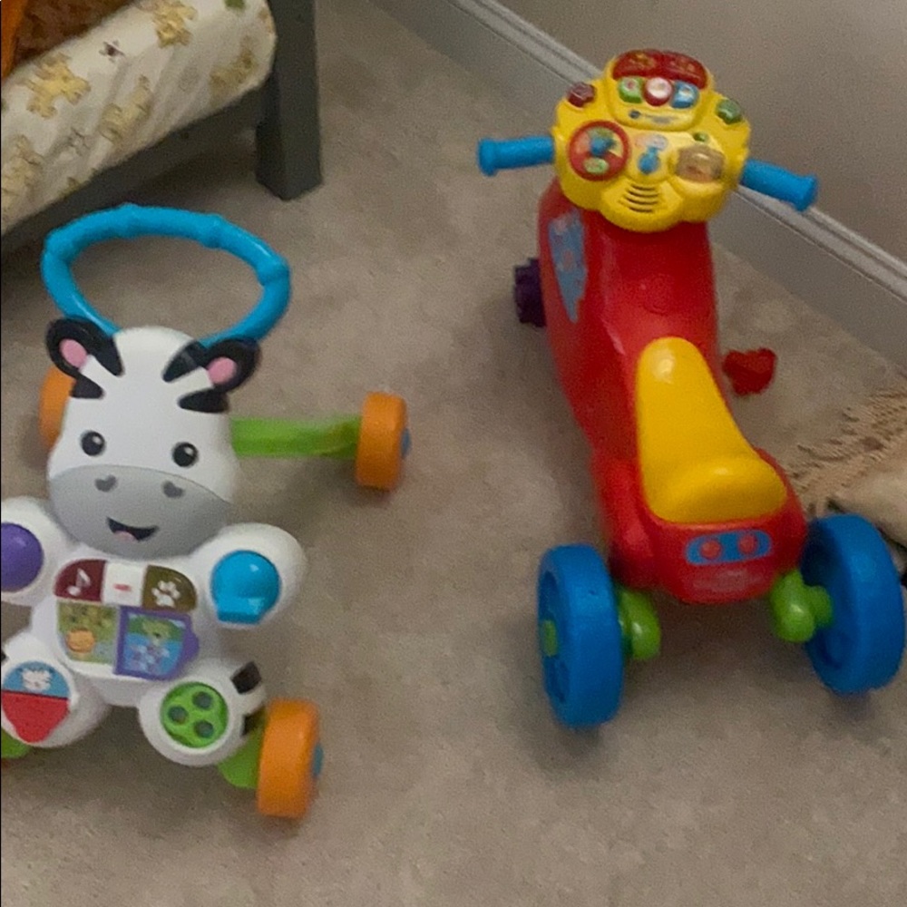 A bike and a walker